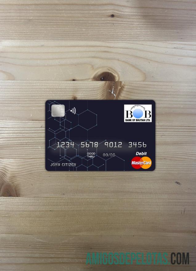 Butão Banco do Butão Master Card Photolook Front baixar para verificação